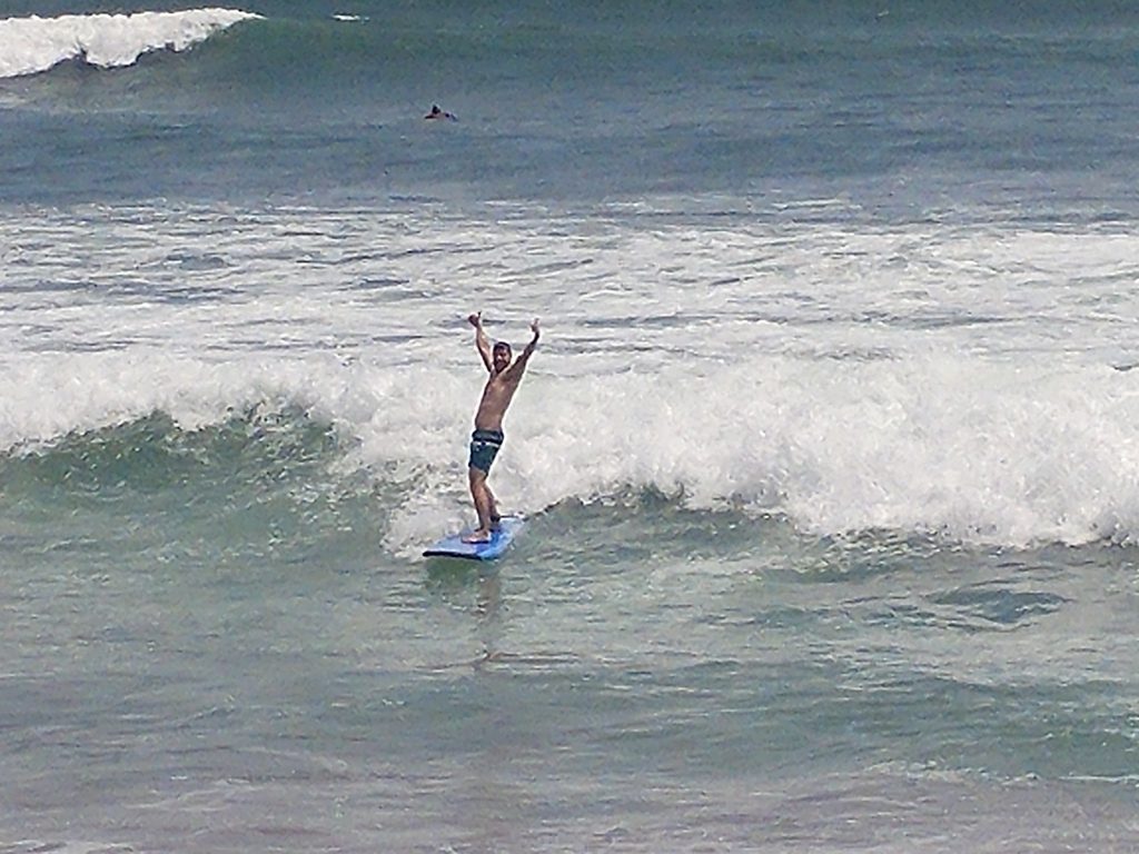 surfing in Canggu