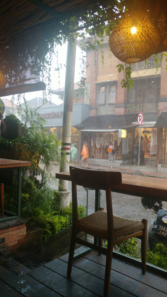 heavy rain in Ubud