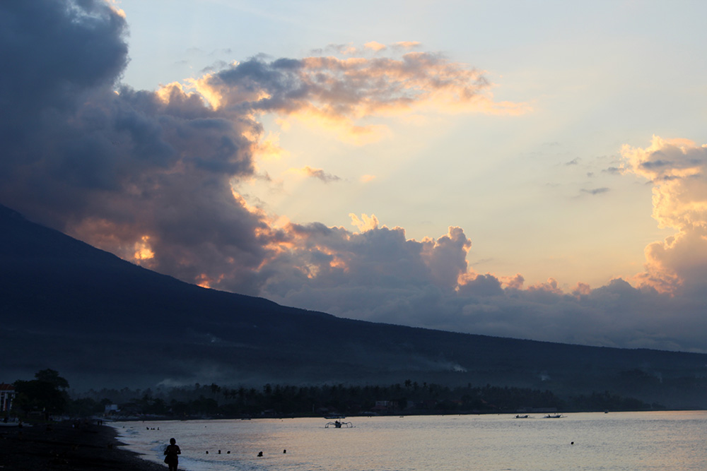 sunset at the beach of Amed