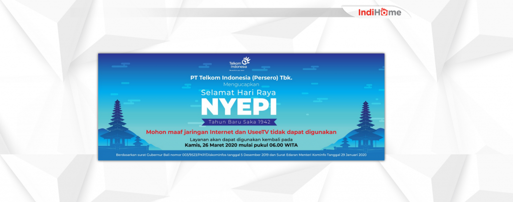 shutting down the internet on Nyepi