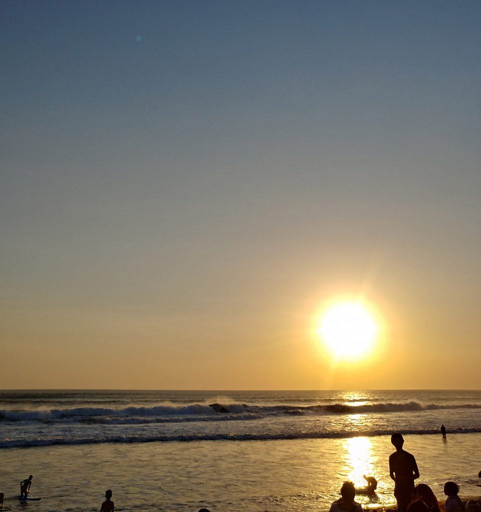 sunset in Seminyak