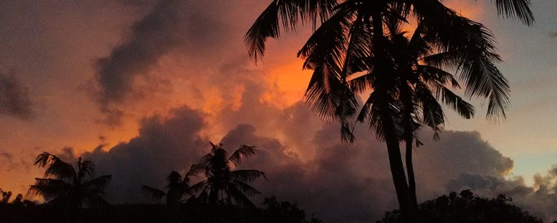 a Bali sunset